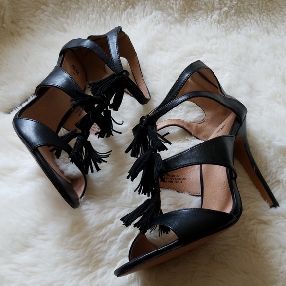 H&M Shoes Hm Tasseled High Heels Poshmark